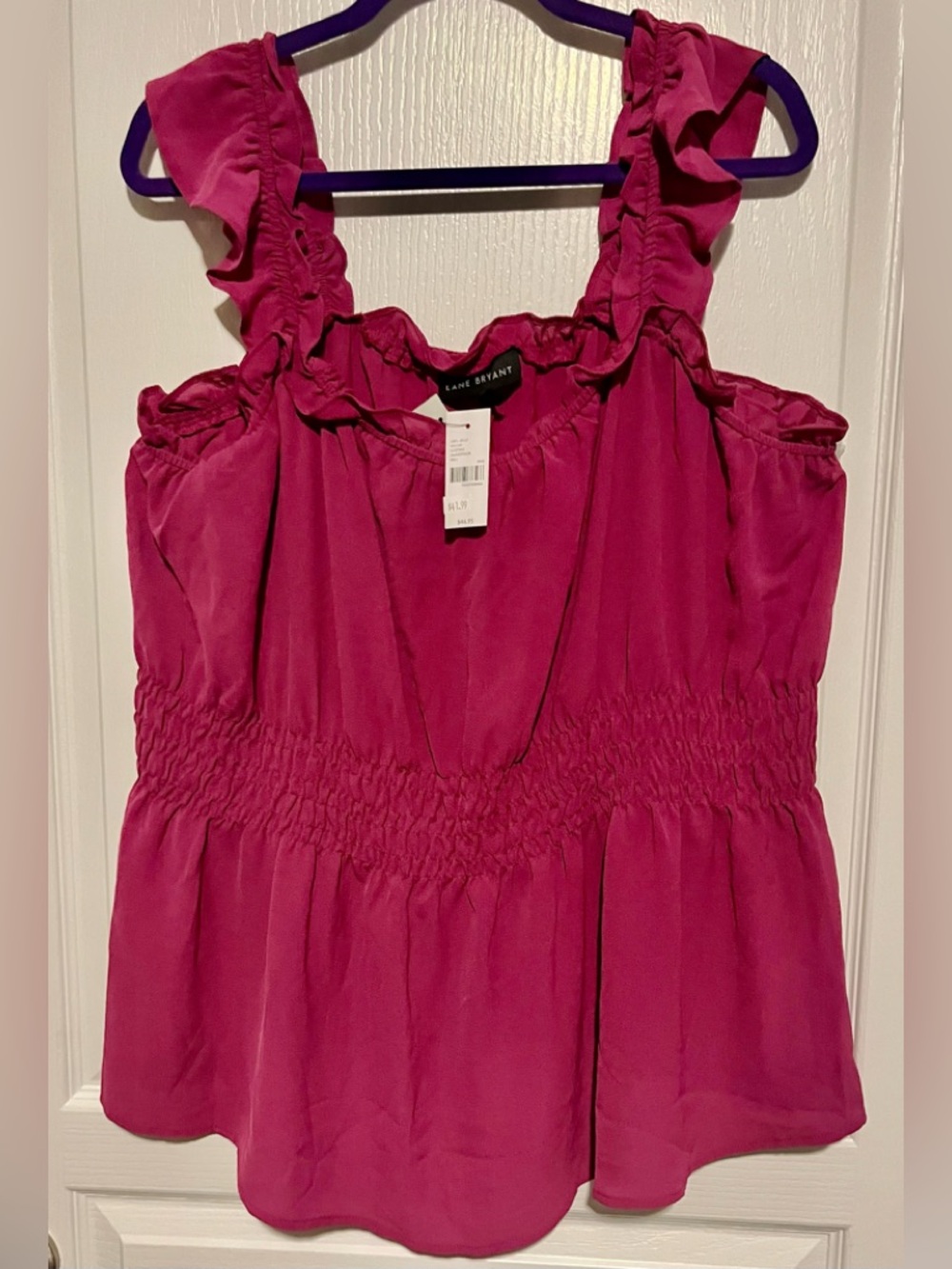 Lane Bryant Magenta blouse
